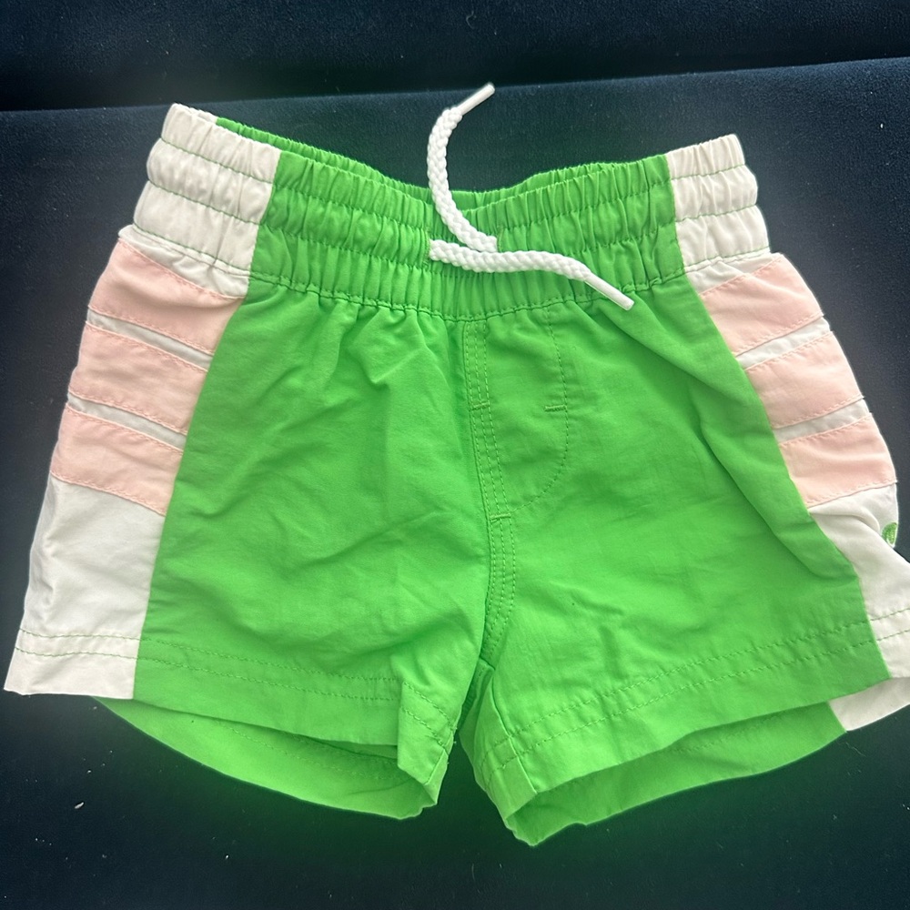 TBBC SWIM Kids Green and Pink Shorts